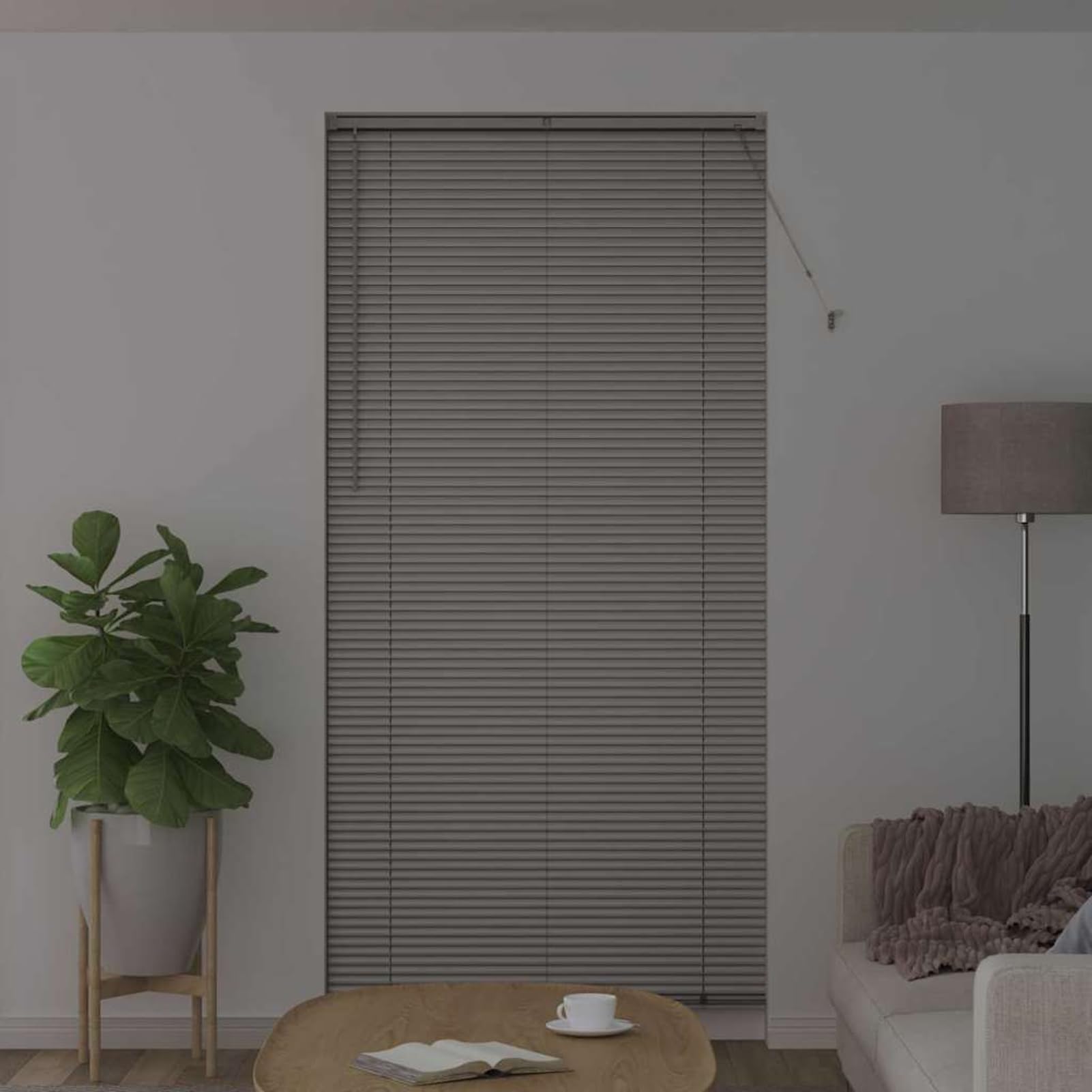 Gecheer Tenda per Finestra con Tende Altro Argento 100 x 220 cm AlluminioTende Moderne