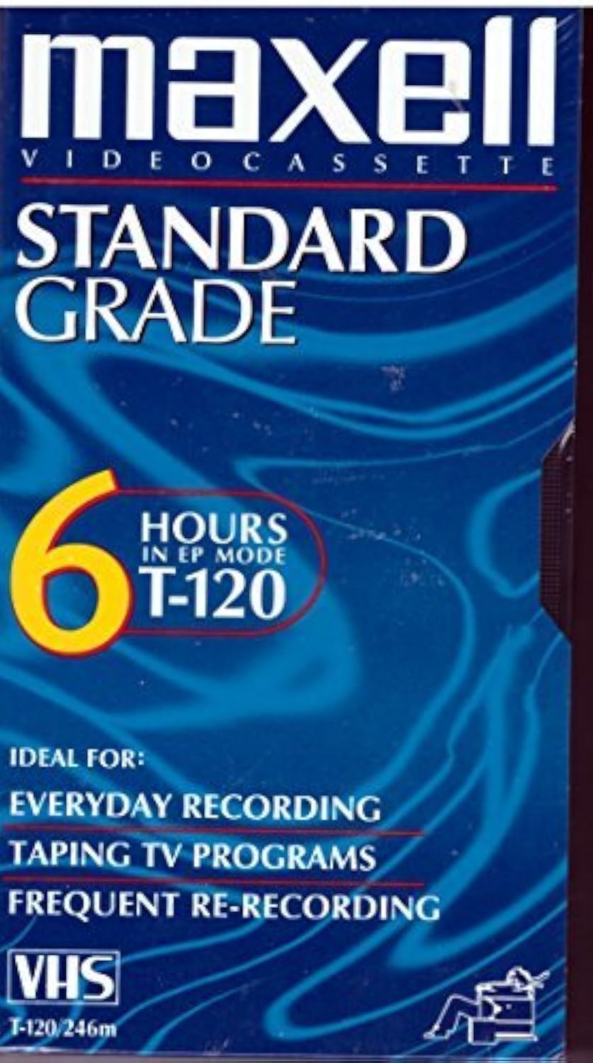 Maxell All-Purpose Standard Grade 6 Hour VHS Videotape Cassette