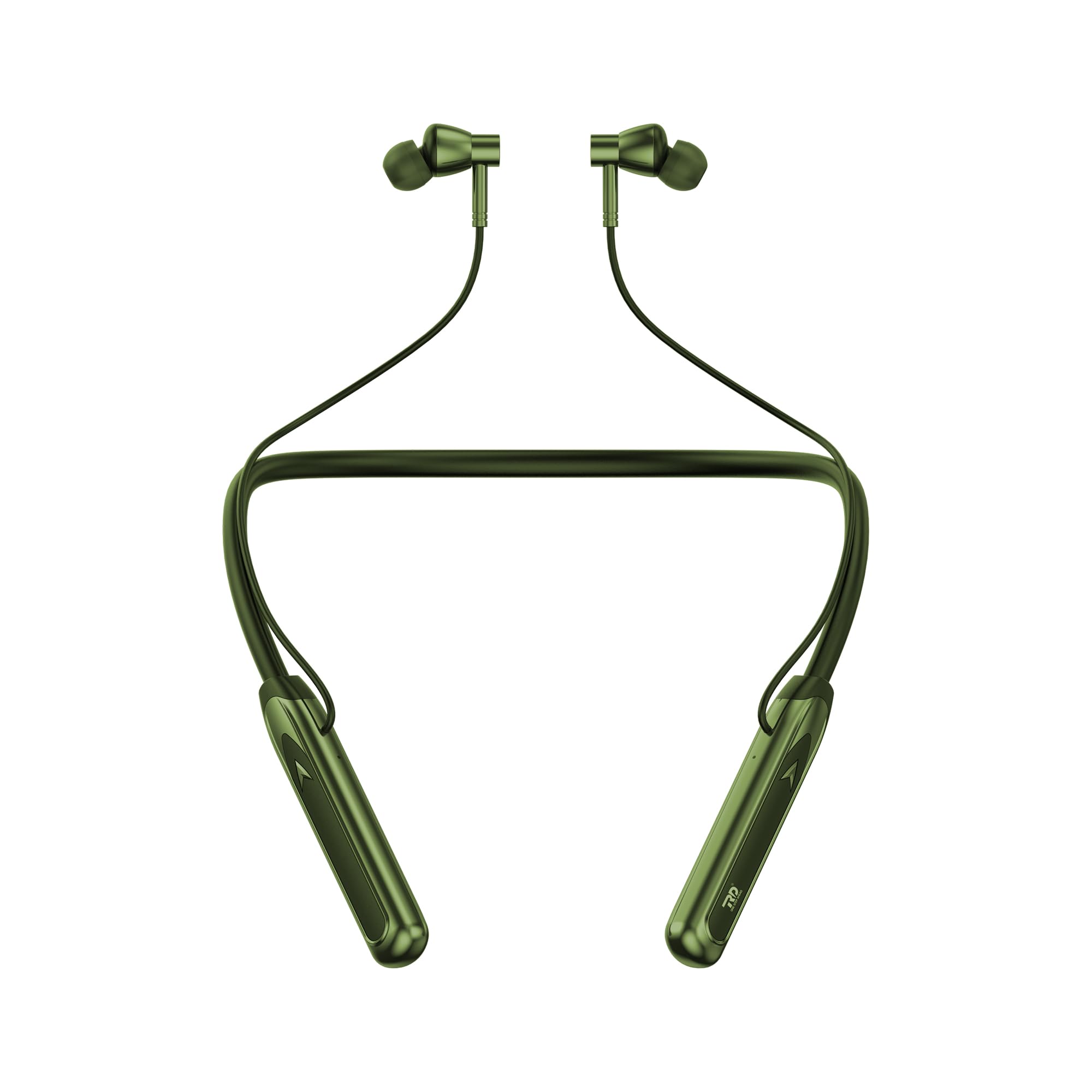 RD K-15 Wireless Bluetooth Neckband with Upto 80 Hours Playback time, 13mm Drivers, IPX 4 Water Resistance, ASAP Fast Charging with Type C, Advance ENC Tech, Bluetooth v.5.1 - Green