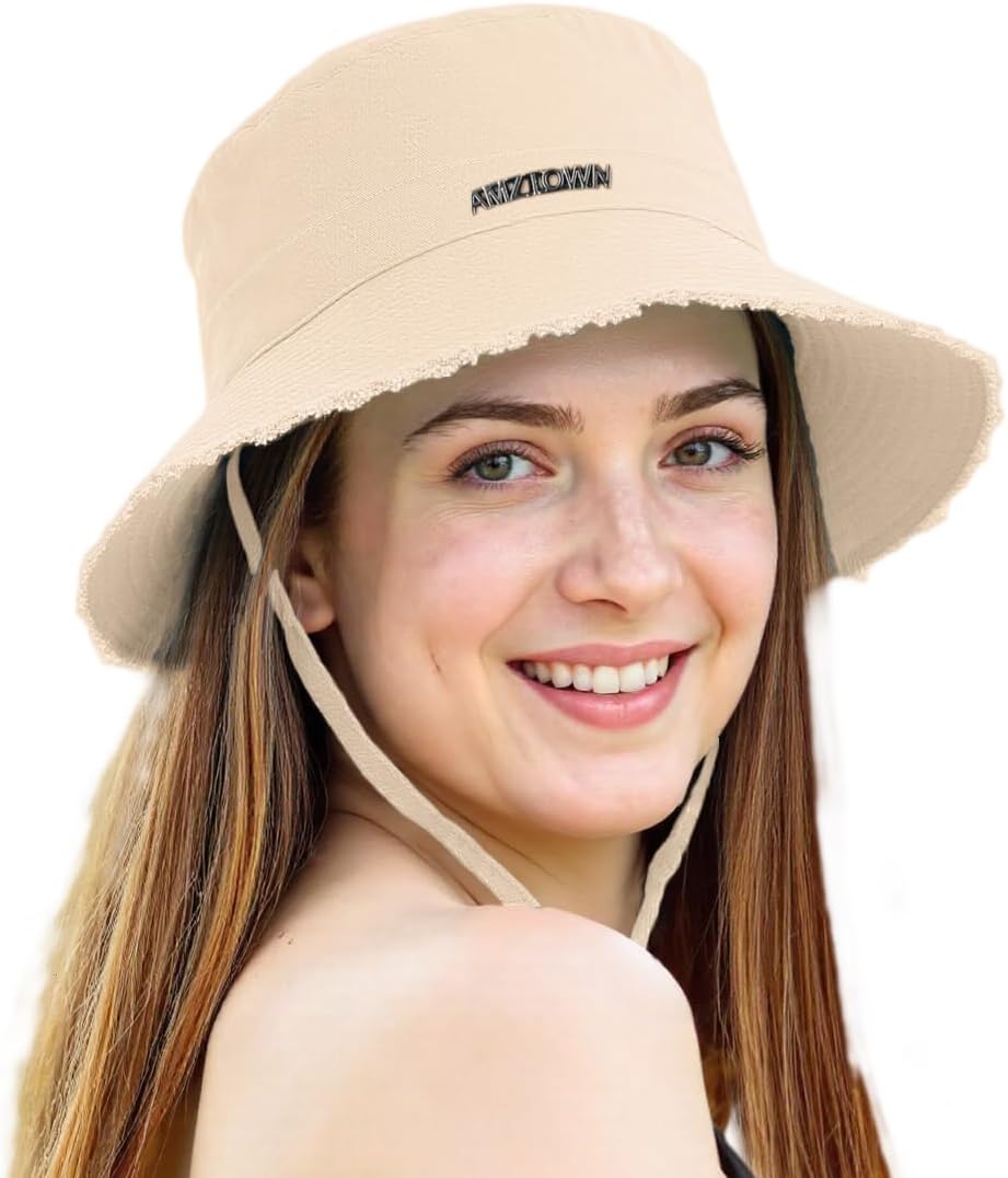 Sun Hats for Women Men Boonie Hat Foldable, Sun UV Protection UPF 50+ Hat Hiking Beach Fishing Summer Safari