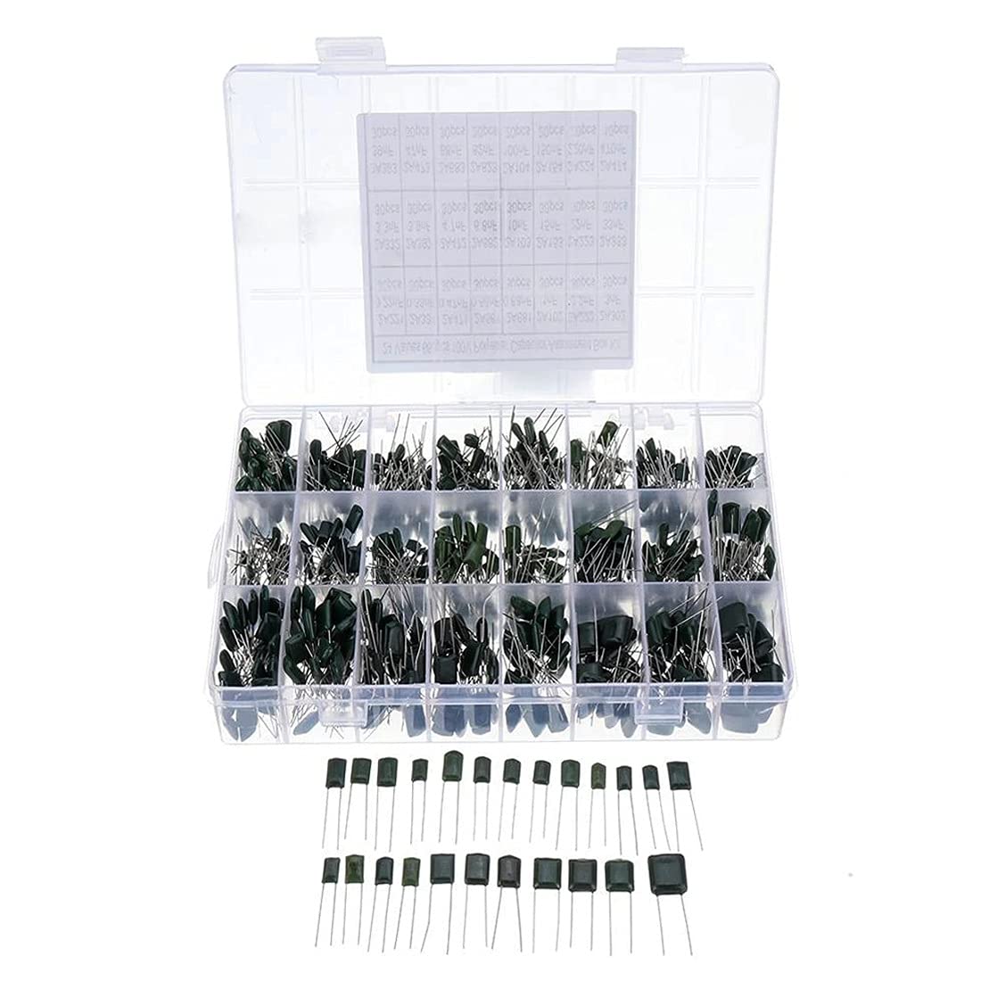 Condensateur de films de polyester en kit assorti 660pcs pour réparer et optimiser vos circuits