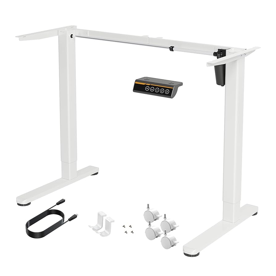 Amazon.co.jp: Claiks 昇降デスク 脚のみ フレーム C字型 100