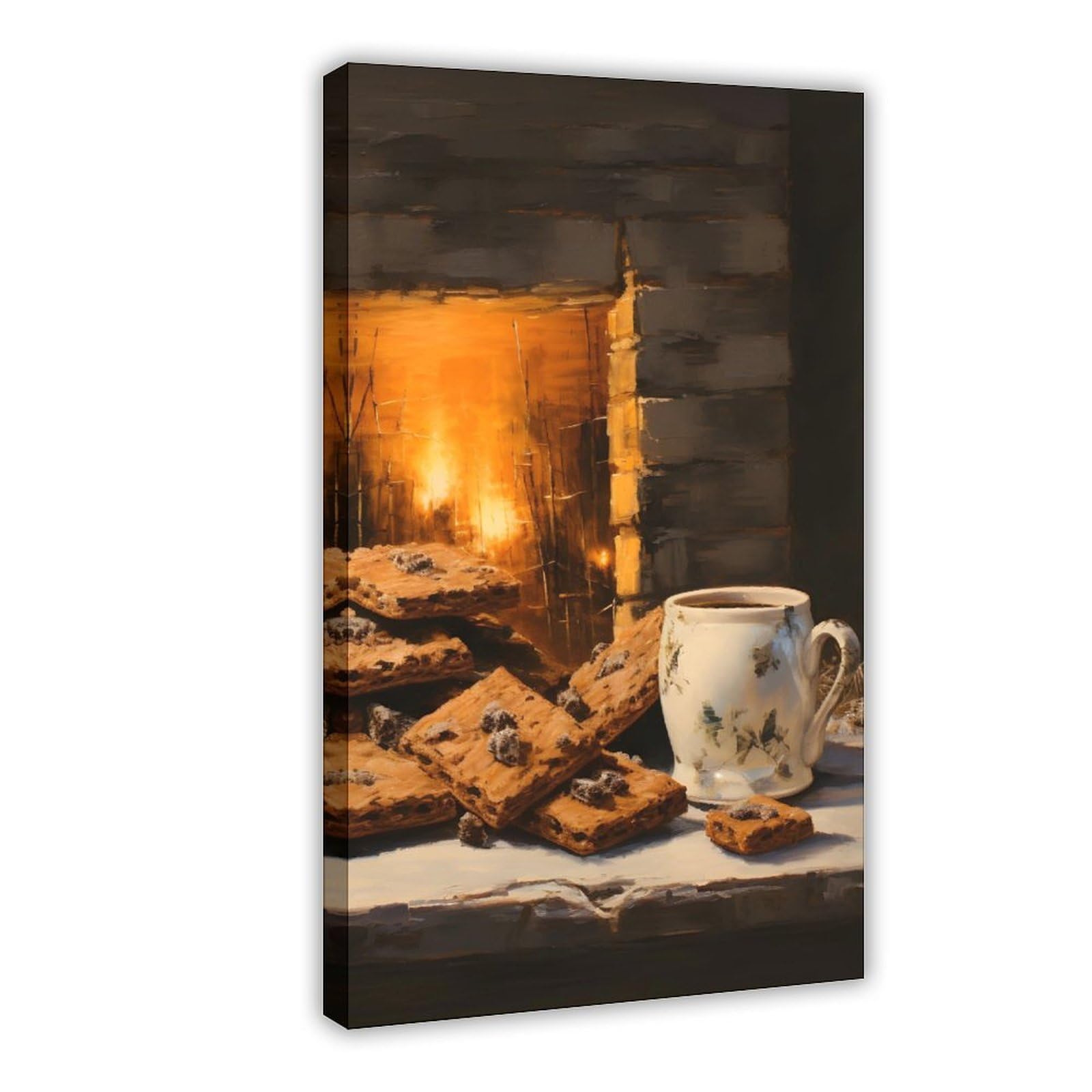 NEOHI Martwa natura 5 zabawy retro Boże Narodzenie estetyczne fajne płótno sztuka dekoracja ścienna plakaty dom bar restauracja garaż kawiarnia logo prezent 24 x 36 cali (60 x 90 cm)