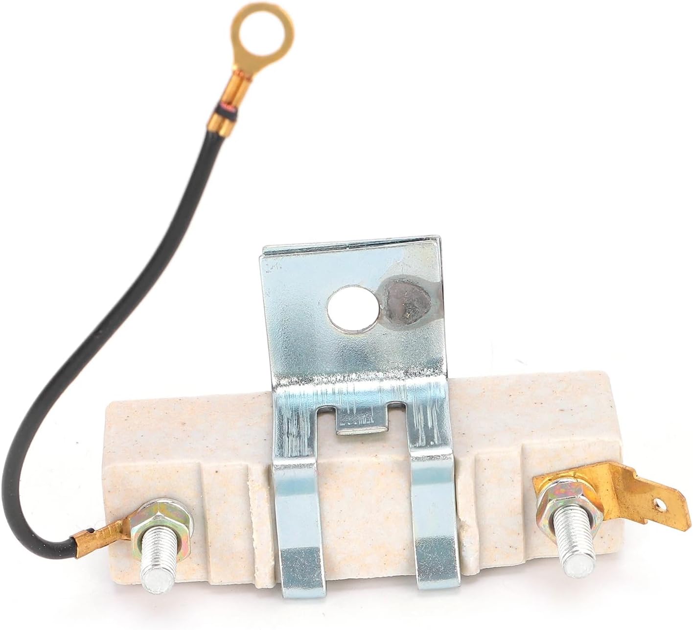 1.5 Ohm Ballast Resistor, Ignition Coil Resistor Ceramic Automotive Replacement Part - 12V Metal Ceramic Resistor for Classic Car Automobile Fuel Injection & Points Distributor (1PC)