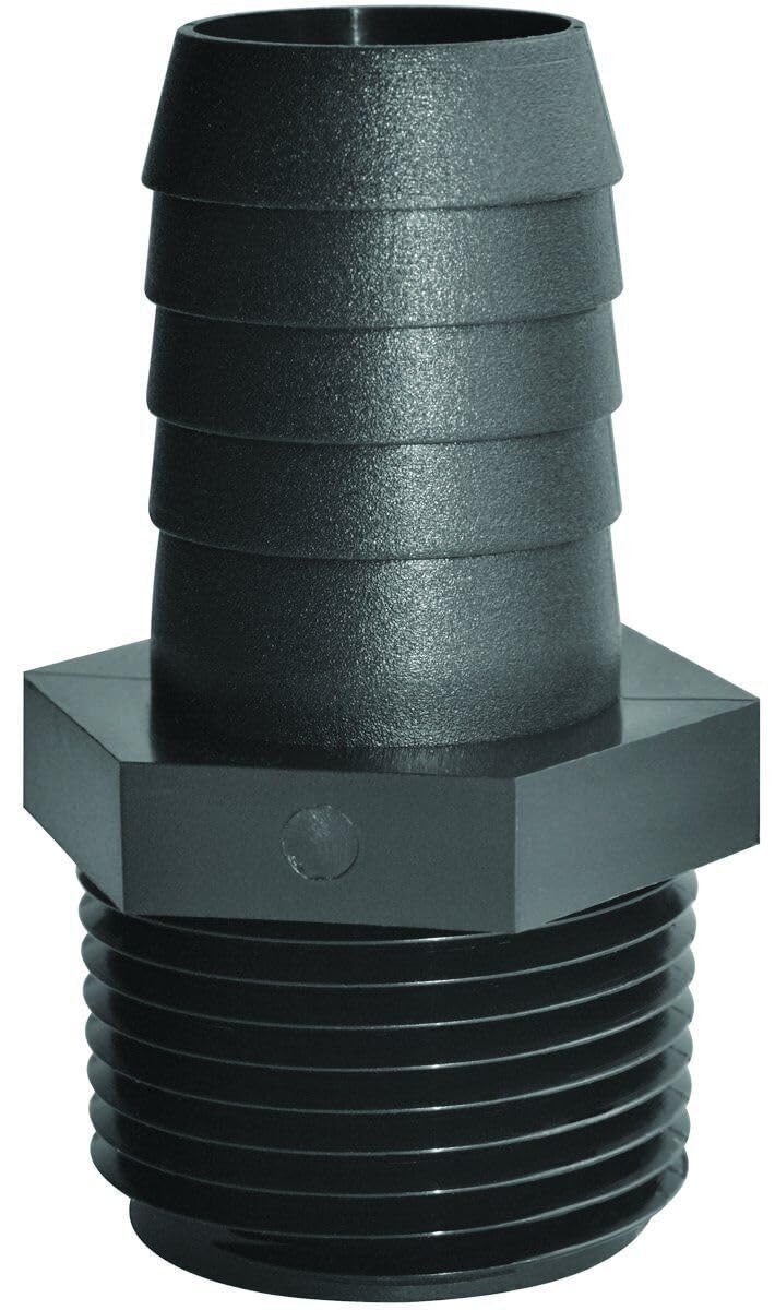 Green Leaf A 3838 P Threaded Poly Adapter, 3/8