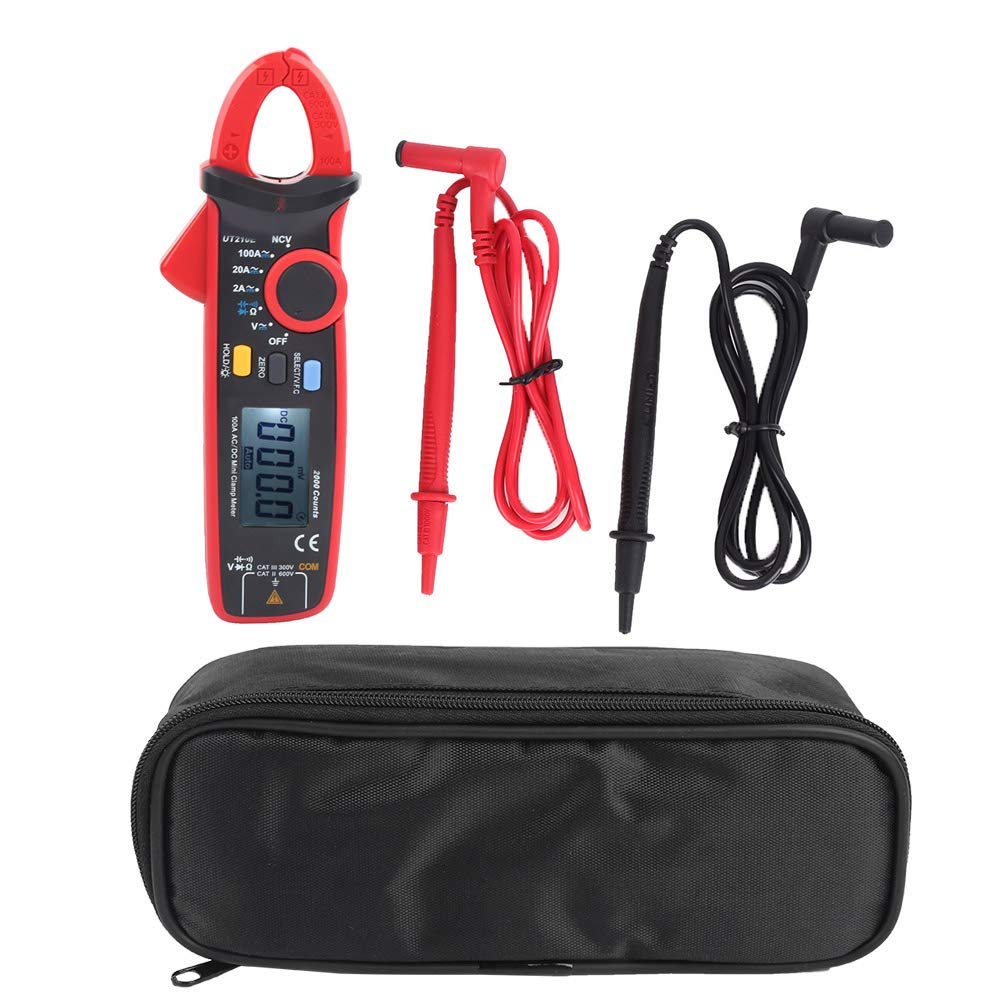Pinza Amperometrica Digitale Portatile UT210E - Multimetro per Test di Tensione, Corrente, VFC e NCV