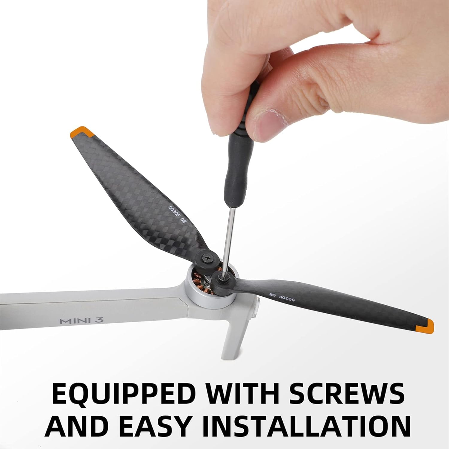Mini 3 Carbon Fiber Propellers, Replacement Prop Blades for DJI Mini 3 RC Camera Drone Accessories Pack of 8pcs (not fit for DJI Mini 3 pro)