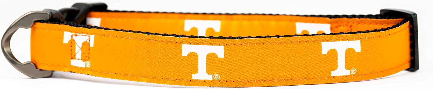 StadiumSpot Officially Licensed NCAA Premium Dog Collar, Tennessee Medium