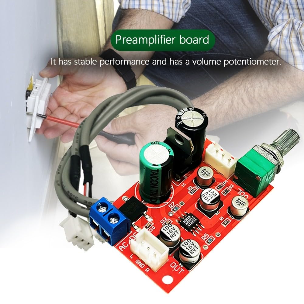 Modulo Preamplificatore Audio AD828 OP Amp - Scheda Stereo Per Amplificazione Segnale - Foto 10