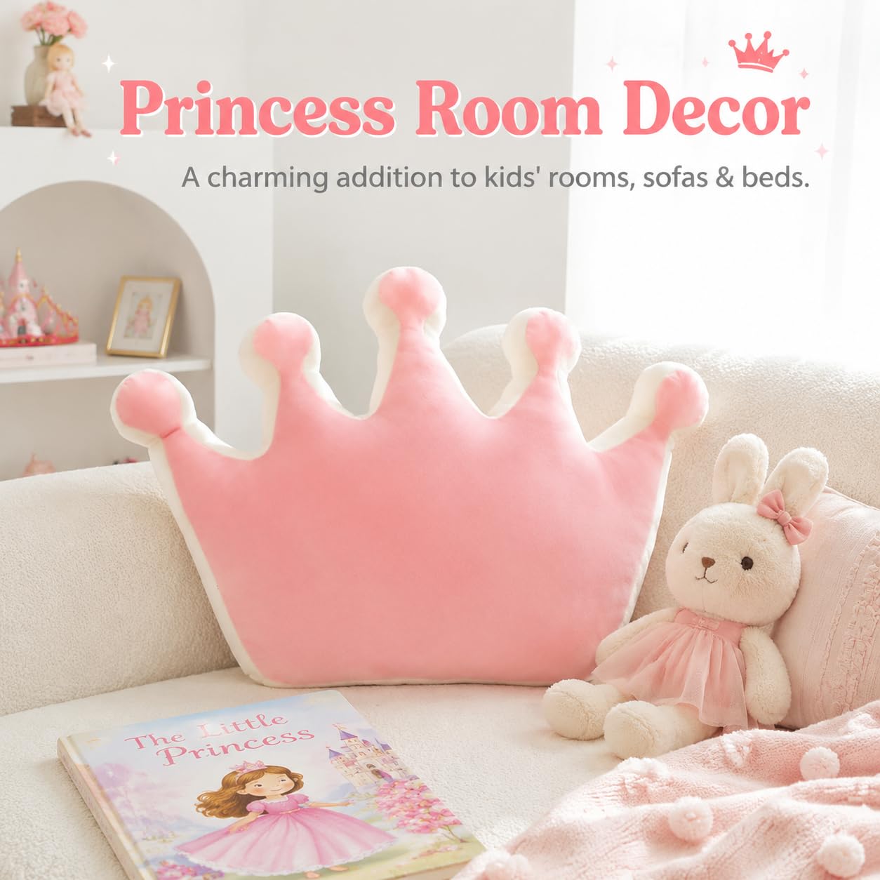 Amazon.co.jp: Triflice クラウンピロー プリンセススローピロー