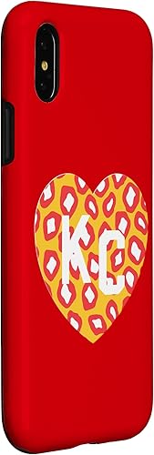 Vista 9 de Carcasa para iPhone 11 KC Heart Red/Yellow Animal Print Kansas City Hearts Kc Heart