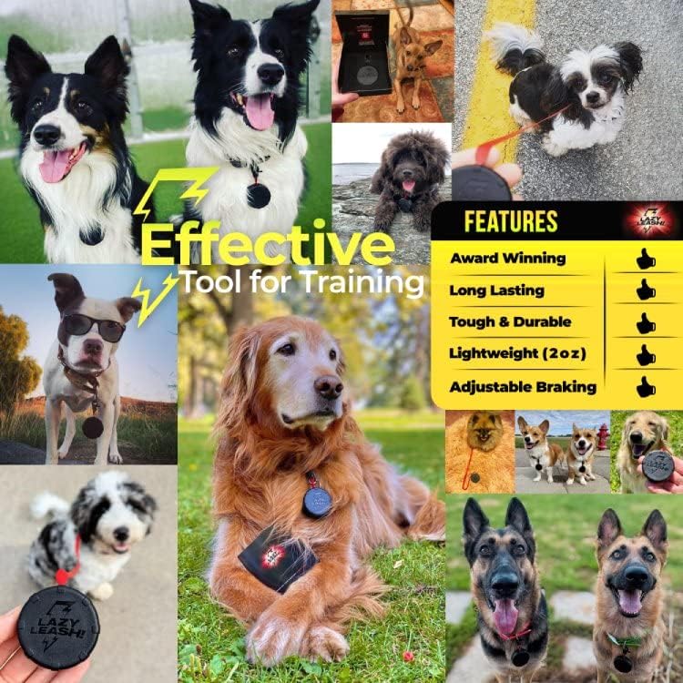 Miniatura 4 de Lazy Leash! Correa pequeña para aventura, entrenamiento, diversión y control. Correa con clip ajustable patentada de 36 pulgadas, lo suficientemente