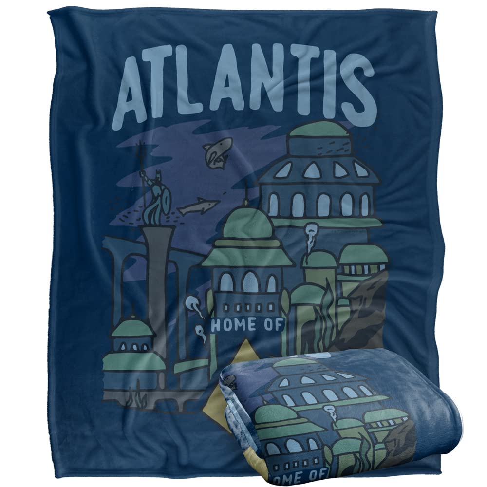 AQUAMAN Blanket, 152 x 127 cm The Atlantis Silky Touch Super Soft Throw Blanket