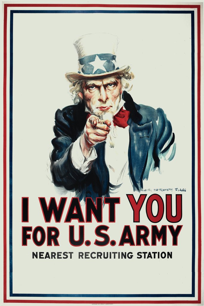 Amazon.co.jp: Uncle Sam I Want You For US Army WPA戦争プロパガンダ