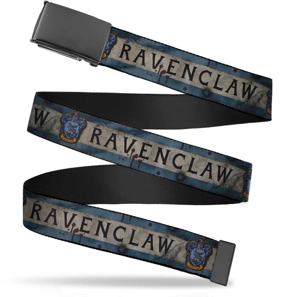 Buckle-Down Men's Web Belt Harry Potter, Multicolor, 1.5
