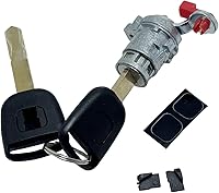HYXUAN Front Left Driver Door Lock Cylinder with 2 Keys for 2003-2008 Honda Pilot - Replaces 72L85-S9V-A21
