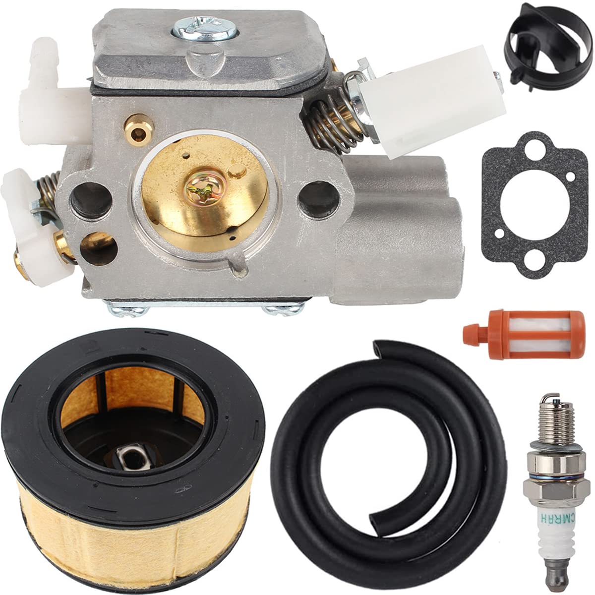 ZAMDOE Carburateur Compatible pour Stihl MS251 MS231 MS 251 MS231 Tronçonneuse avec Filtre à air Bougie d'allumage Filtre à Carburant Filtre à Huile Kit d'entretien C1Q-S233 1143-120-0617