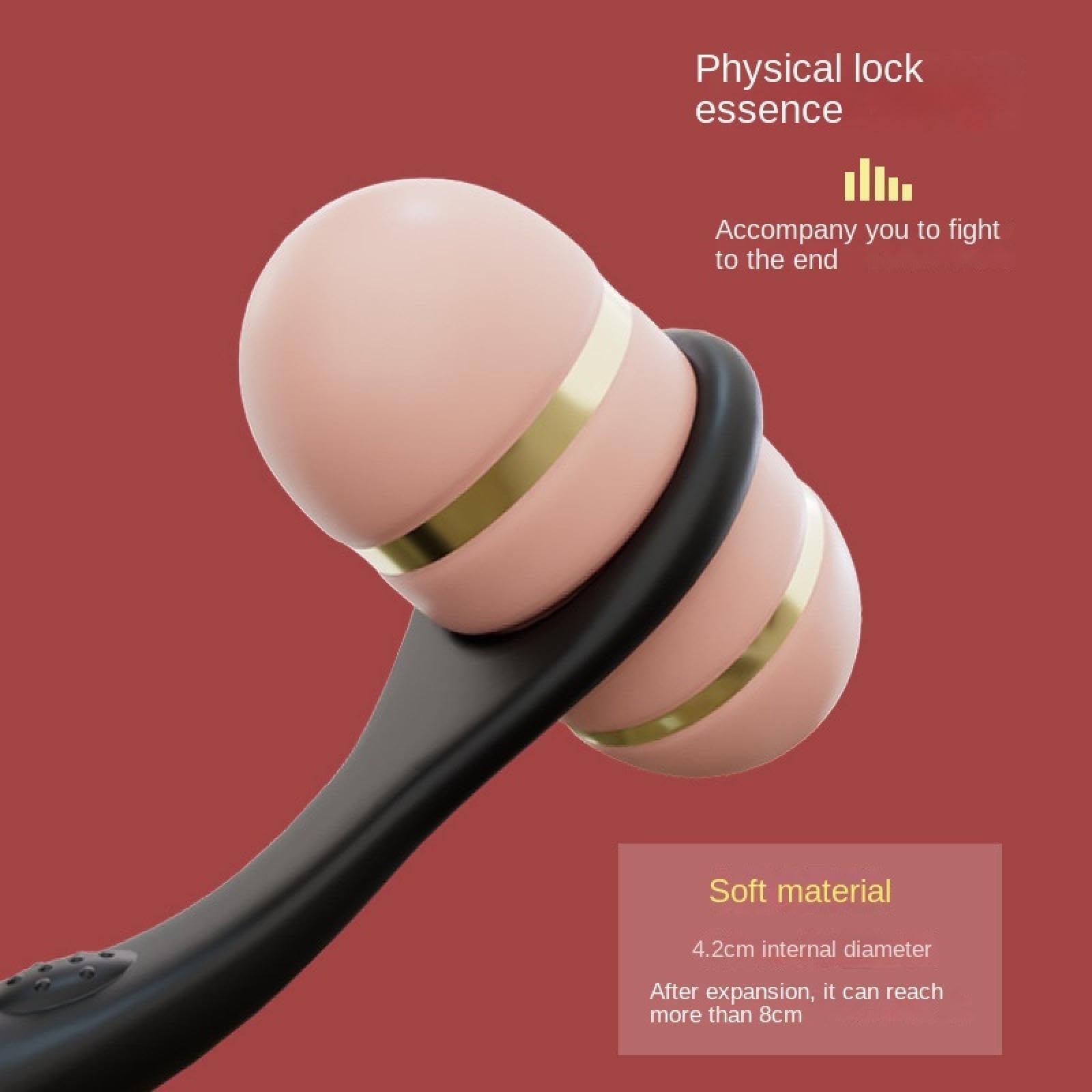 Vibratore per anello del pene per principianti con sfera rotante in acciaio Massaggio alla prostata per uomini Masturbatore Dildo Giocattoli sessuali per adulti Tappi per l'allenamento del sedere