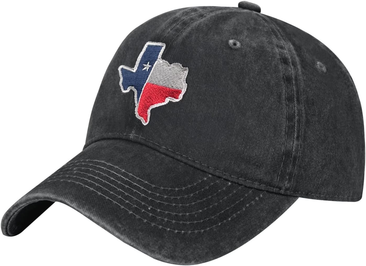 Texas Hats for Men Women Embroidered Baseball Cap Adjustable Washed Baseball Hat - Image 2