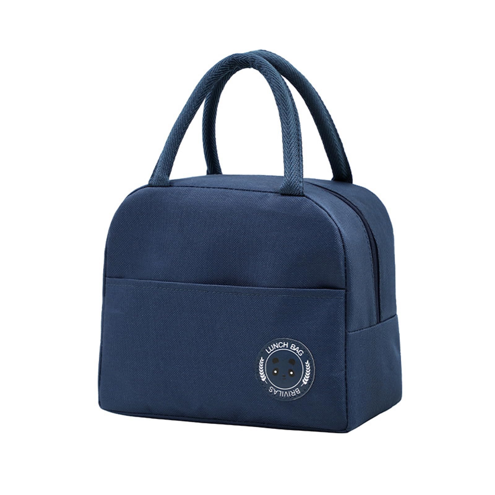 HoomallInsulated Lunch Tote Bag Lunch Box, Reusable Lunch Tote Bag for Adult, Leakproof Thermal Lunch Bags for Work Office Picnic or Travel(Navy)