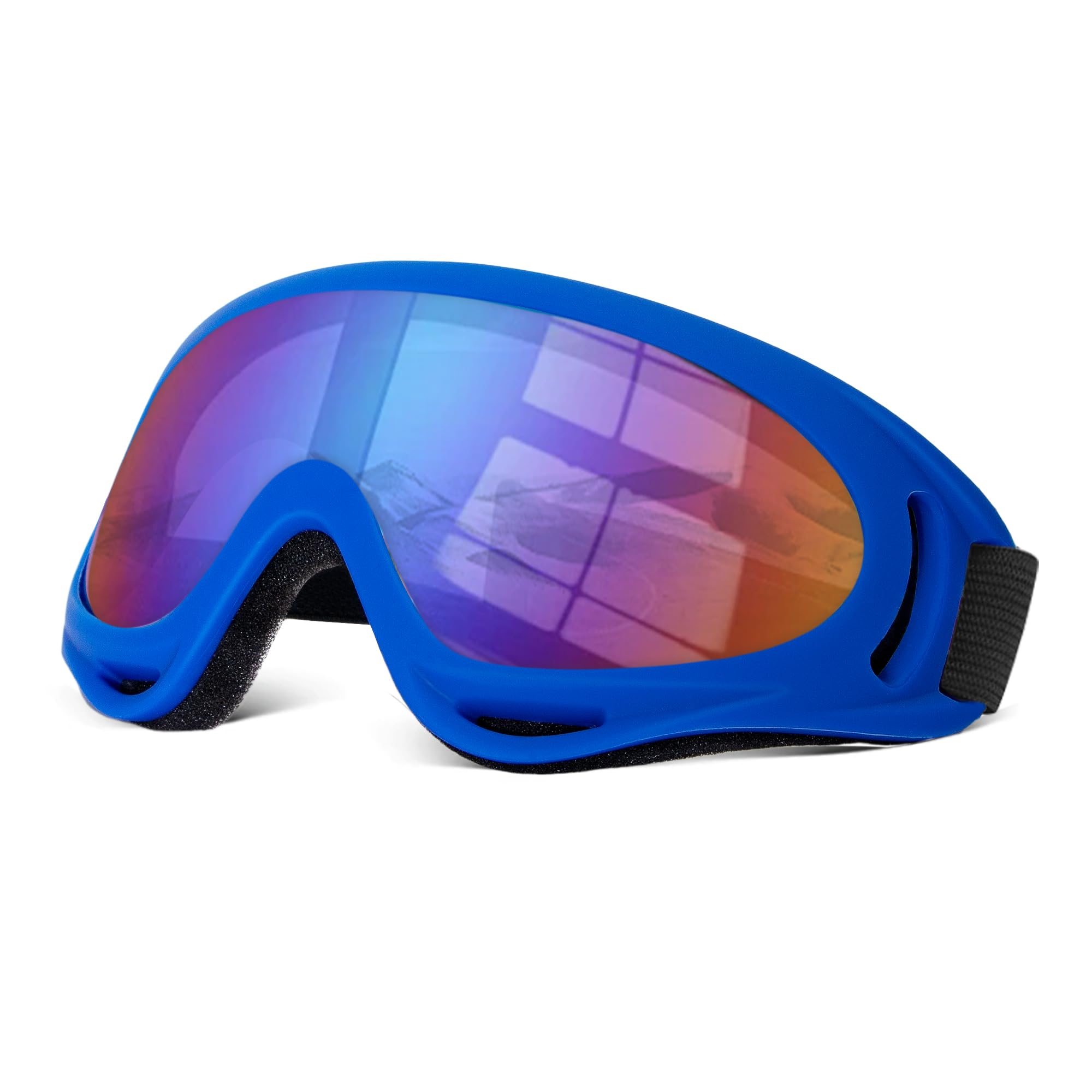 Occhiali da motocross ATV Occhiali da sci Occhiali di sicurezza sopra gli occhiali Resistenza agli urti Motocross Equitazione Occhiali Fascia Regolabile