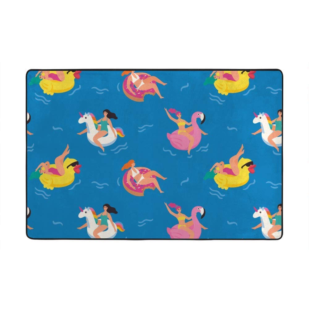 Tapis en velours épais bleu corail sans perte de poils avec dossier caoutchouc