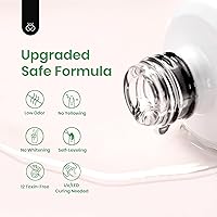 Vista 5 de Beetles 2Pcs Hema Free Gel Base and Top Coat Set No Wipe, Upgraded Mild Formula Glossy Top Coat Gel Nail Polish Long Lasting Effect Soak Off No More