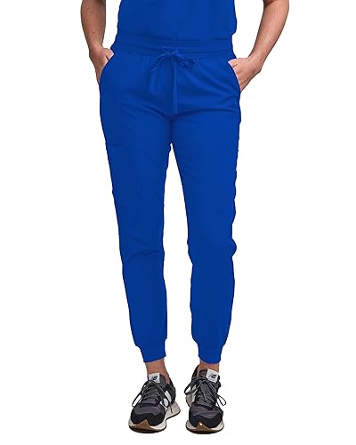 Miniatura 4 de Green Town - Conjunto de ropa quirúrgica para mujer, pantalón jogger y camiseta con cuello en V, 5 bolsillos, banda de yoga, uniforme de enfermería