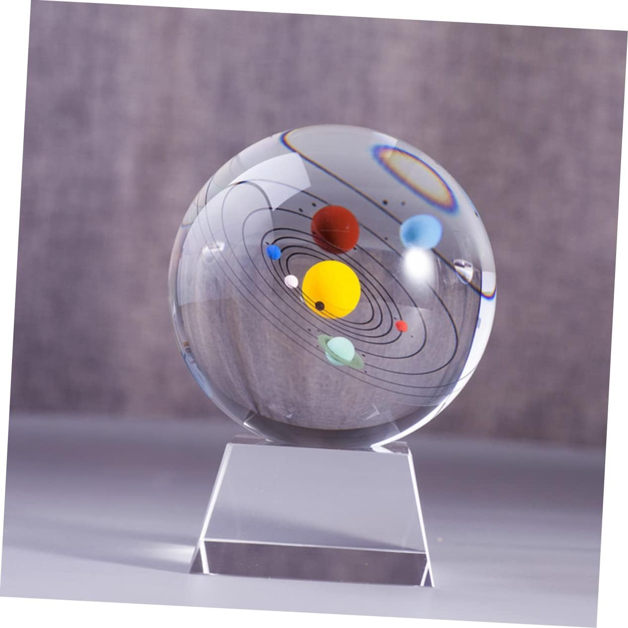 Solar System Model Crystal Ball Home Decor Decorative Sphere for Boys and Girls and Adults Educational Science Display for Space Enthusiasts