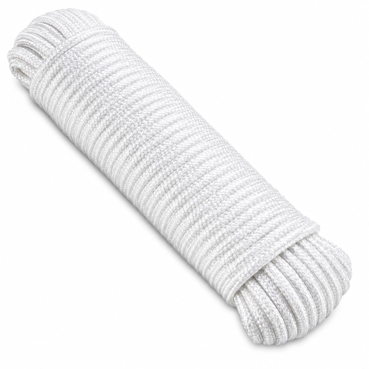 SAFE CHOICE 145 feet Polyester Rope for Roof Mount Cloth Drying Hanger | Ideal for Drop Down Ceiling Cloth Dryer | 4mm Dia | White Colour-image-32
