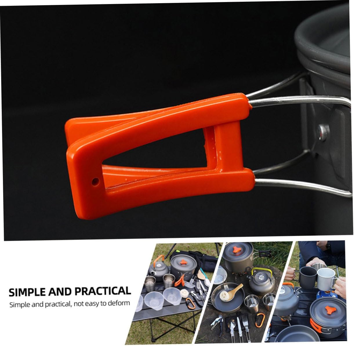 1set Portable Camping Cookware Aluminium Alloy Cooking Pots for Outdoor Activities Lightweight and Easy to Carry for Hiking and Picnics Includes Essential Camping Utensils