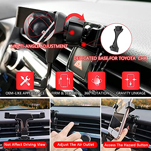 1797 Phone Mount For Mercedes-Benz C300 Accessories C-Class C350E C400 Glc-Class Glc300 Glc350E Amg43 Amg63 Car Cellphone Holder Auto Vent Cradle Dashboard Gravity Navigation Upgraded Black #TOP1