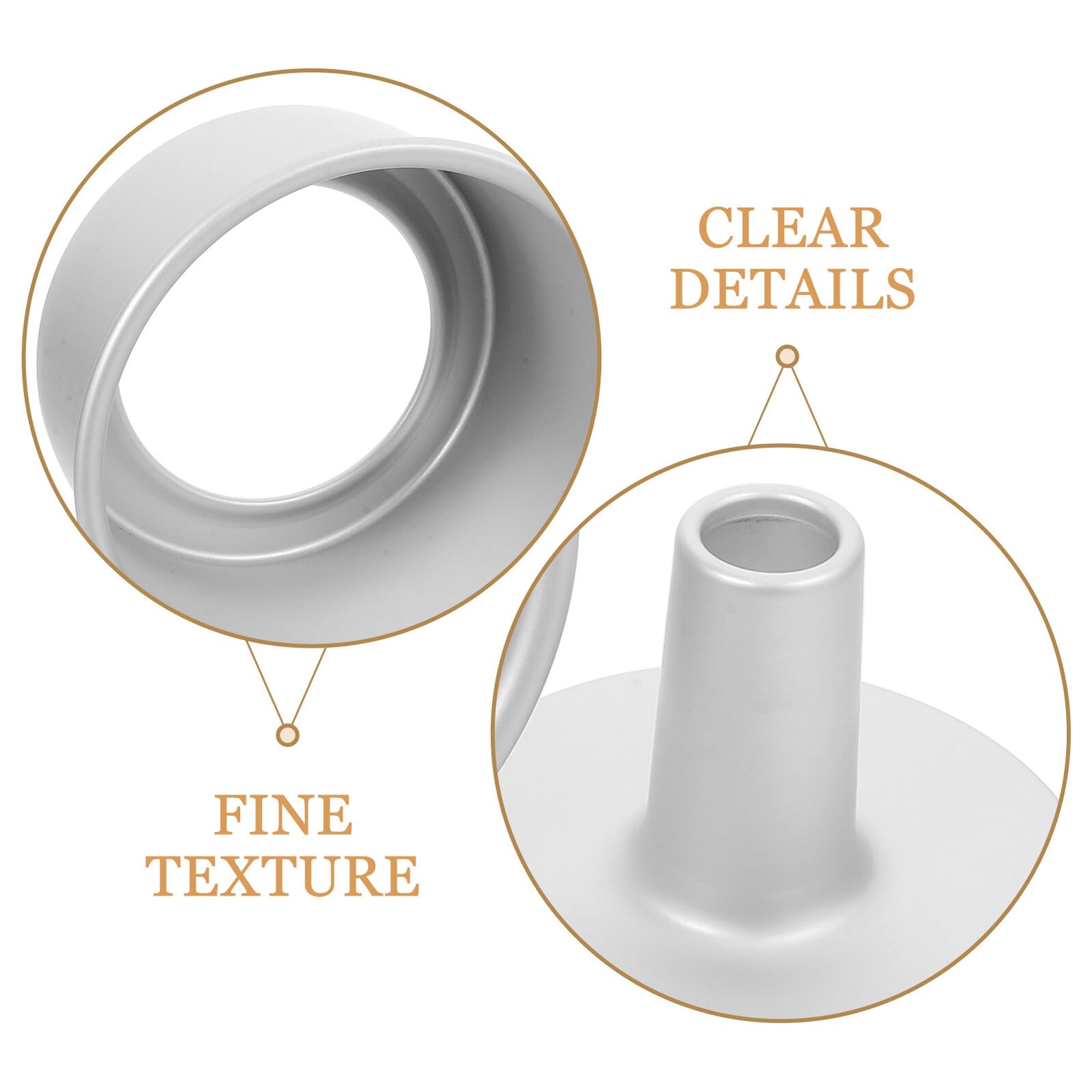Housoutil Molde para Pastel Redondo de Aleación de Aluminio Base Desmontable Antiadherente 7 Pulgadas Juego de 3 Piezas Adecuado para Hornear Pasteles Tartas y Mousse