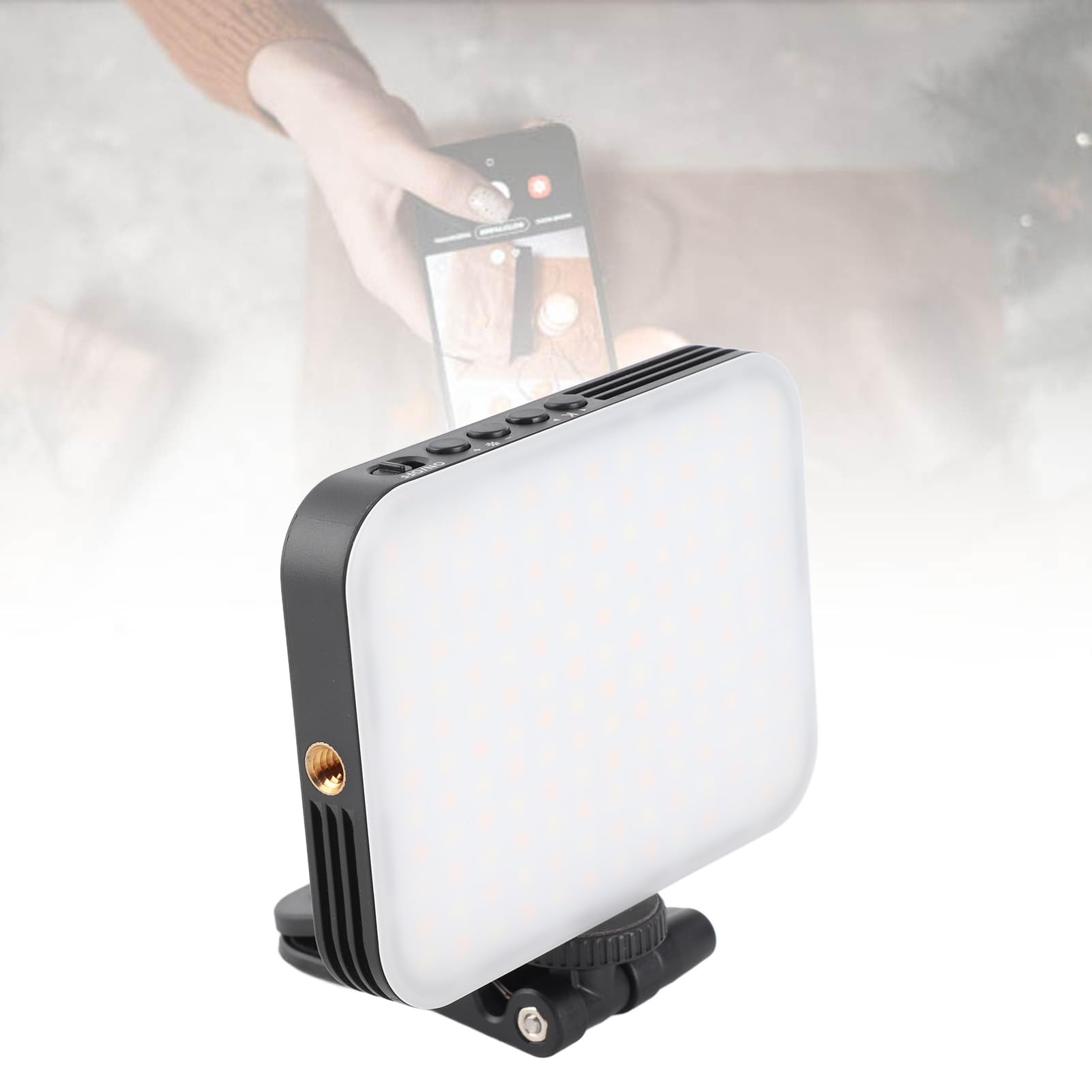 156 LED Luz de Selfie para teléfono 5000mAh Luz de Video Recargable 2500k 9000K Temperatura de Color Lámpara de Relleno de Alto Brillo para cámara Computadora portátil Vlogging