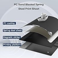 Vista 2 de Creality Placa de construcción original Ender 3 S1, hoja PEI de superficie texturizada de 235x235mm, placa de cama magnética, extraíble, flexible