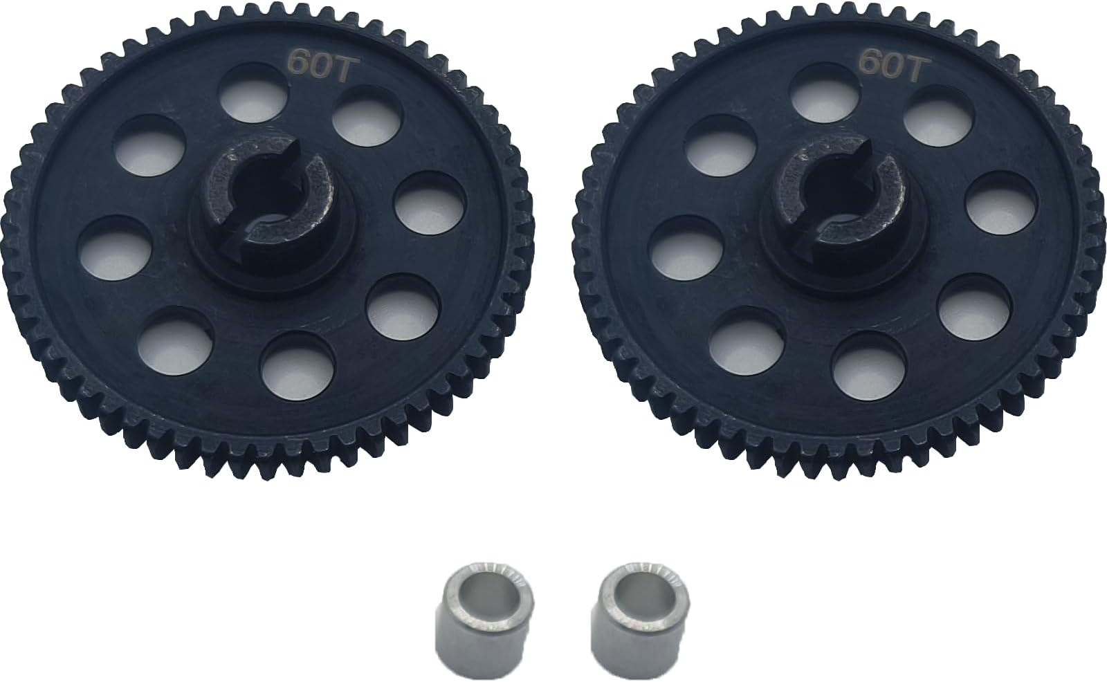 2Pcs Hard Steel Super Main Gear 0.5module 60 Tooth for 1/18 Traxxas Latrax Rally LaTrax SST LaTrax Teton Upgrade Parts