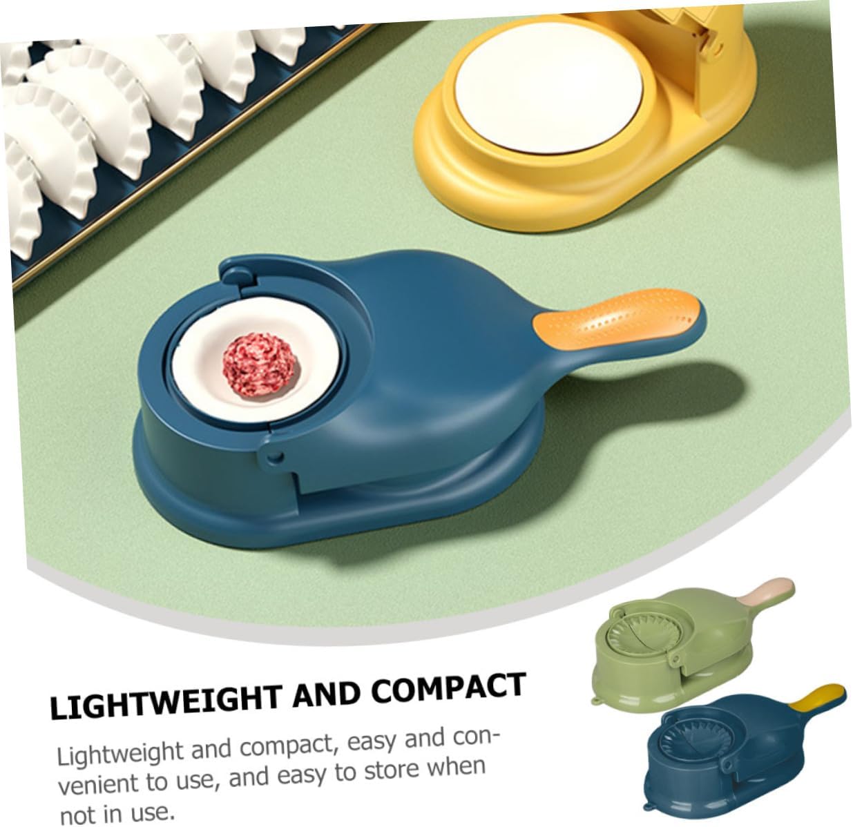 2pcs Manual Dumpling Skin Maker Dumpling Press Mold for Kitchen Easy to Use Household Presser with Non-stick Surface for Making and Biscuits