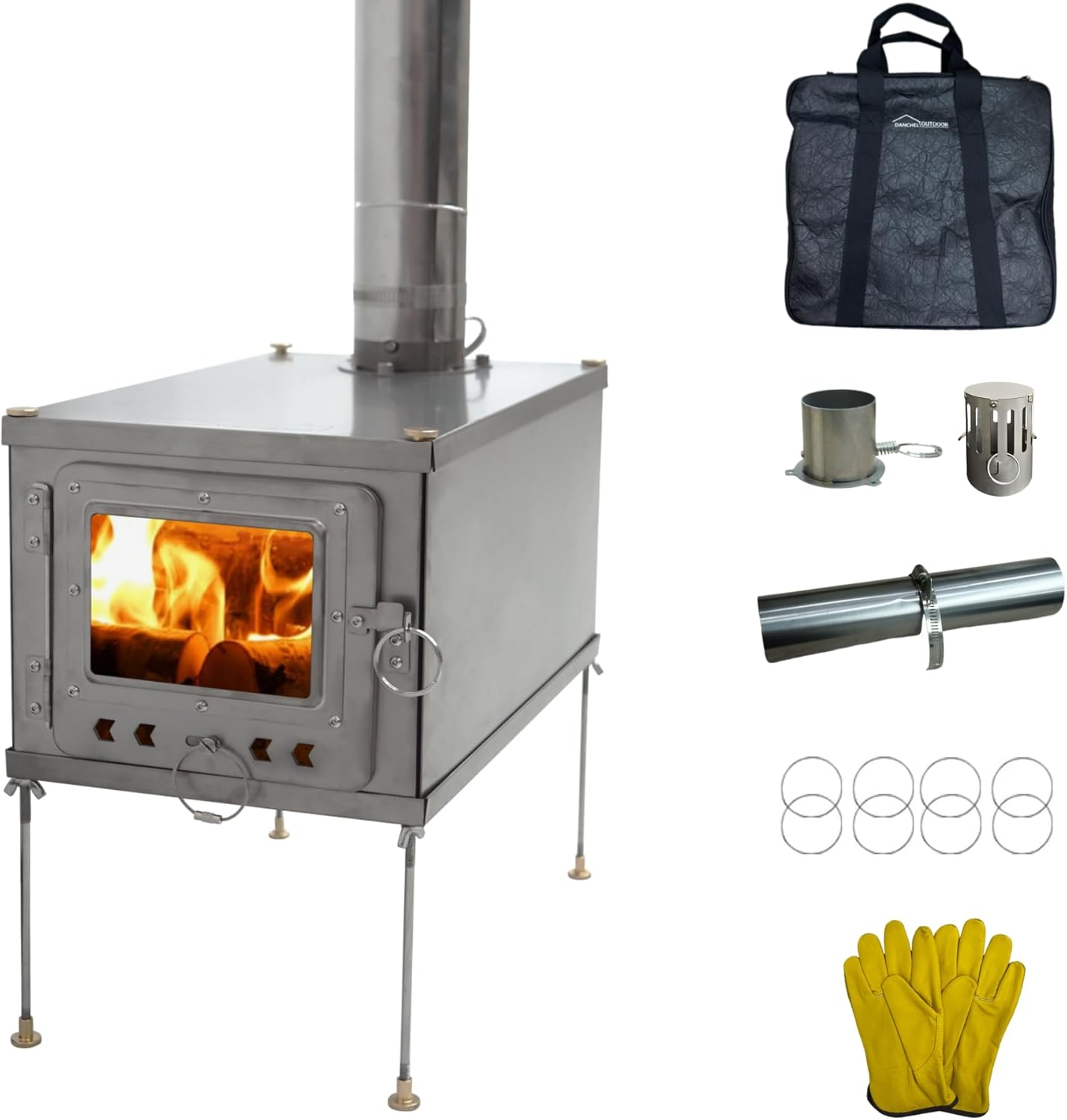 DANCHEL OUTDOOR T1 Titanium Hot Tent Stove