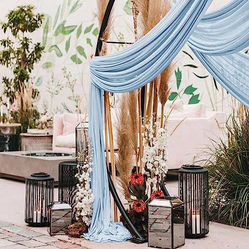 Tela para Arco de Boda LINXTAR 30'' x 18FT Baby Blue miniatura 6
