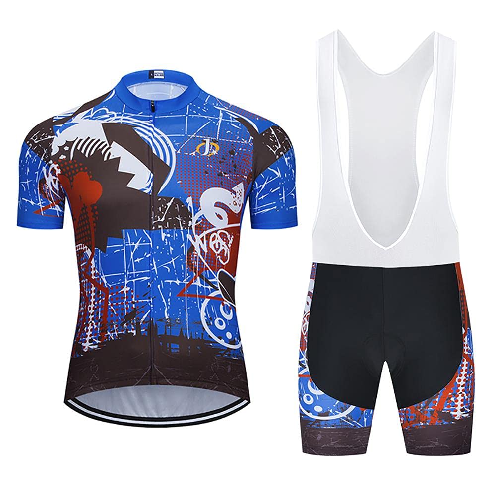 Moxilyn Vêtements De Cyclisme Hommes Complet Maillot Cyclisme +20D Gel Bib Shorts Vtt D'été Ensemble De Vélo