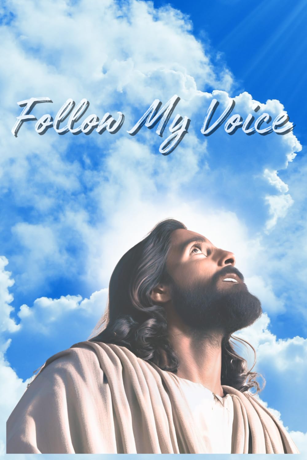 Follow My Voice - Christian Notebook and Journal: Softcover Religious Notepad with Jesus Christ Image | 6x9 in | 120 Lined Pages