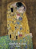  Gustav Klimt 2020 - Bildkalender (42 x 56) - Kunstkalender - Metallicfolienveredelung - Wandkalender - Malerei