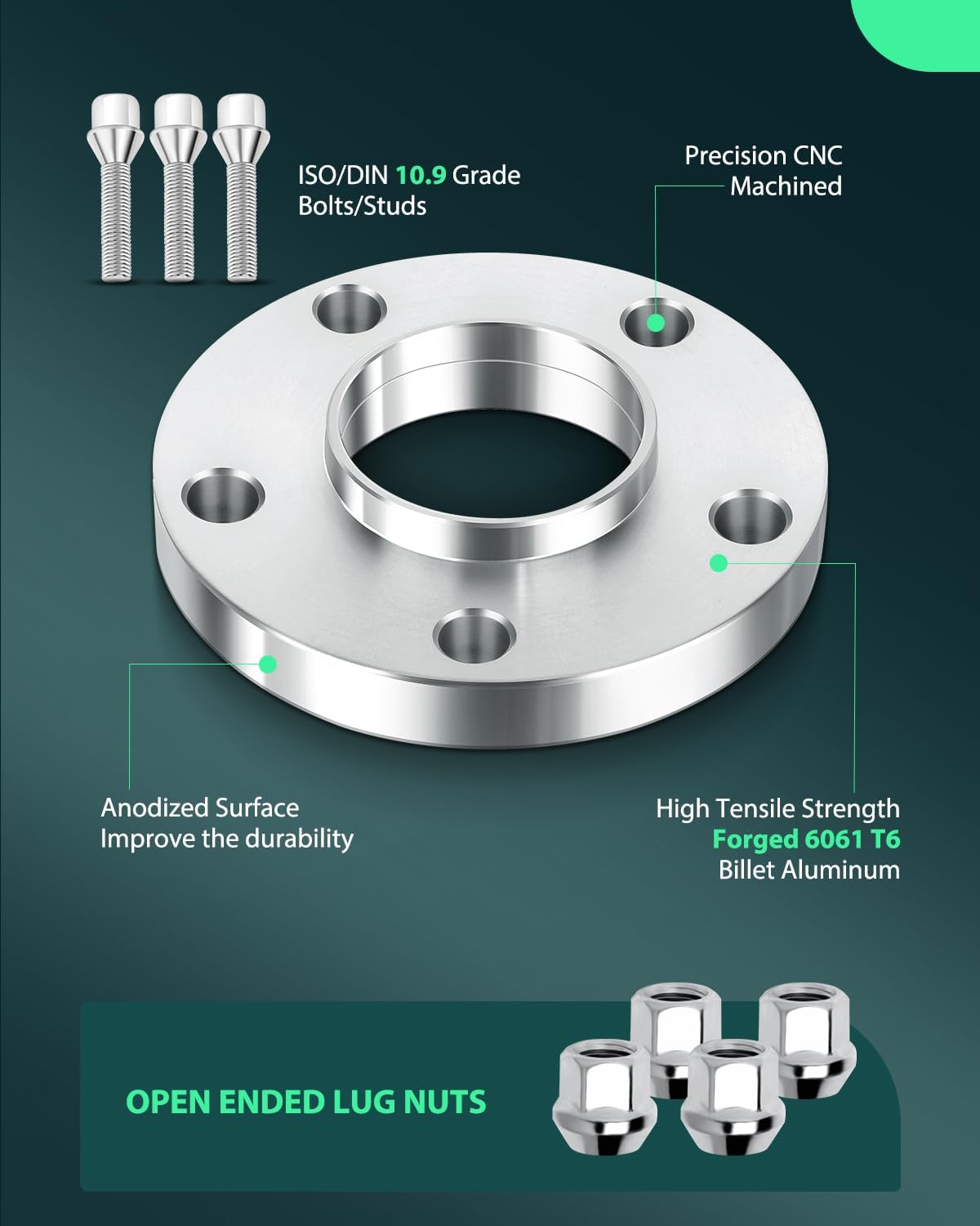 SCITOO 2X 5 Lug Wheel Spacers Hubcentric 20mm 5x120mm to 5x120mm 12x1.5 72.56mm fits for 325ci 325i 325xi 328ci 328i 330i 330xi 325i 325xi 328i