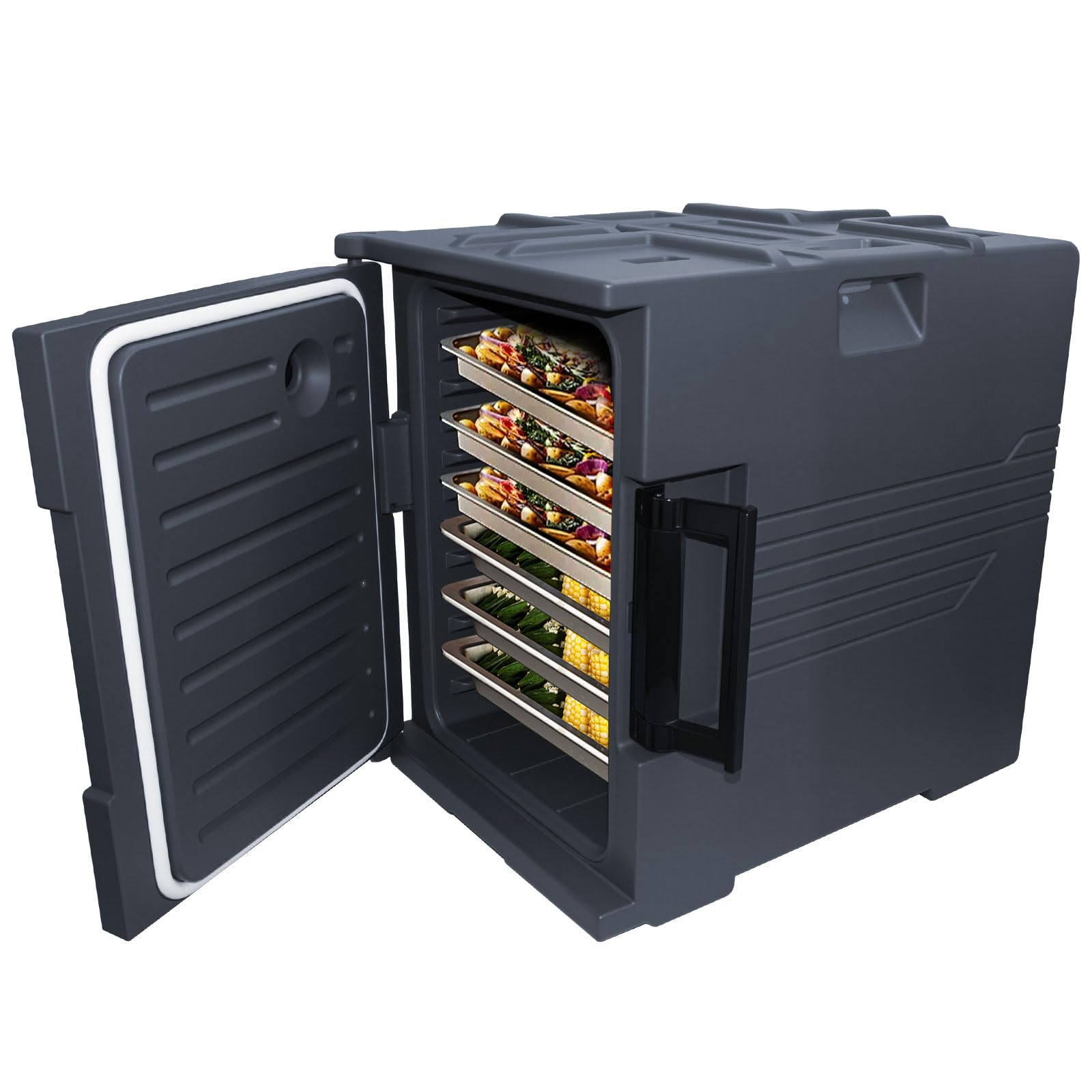 95 Qt Catering Food Warmer with Handles for Catering,No Rust, wear-Resistant Latch and Door Shaft,Stackable Cold & Hot Box for Parties, LLDPE