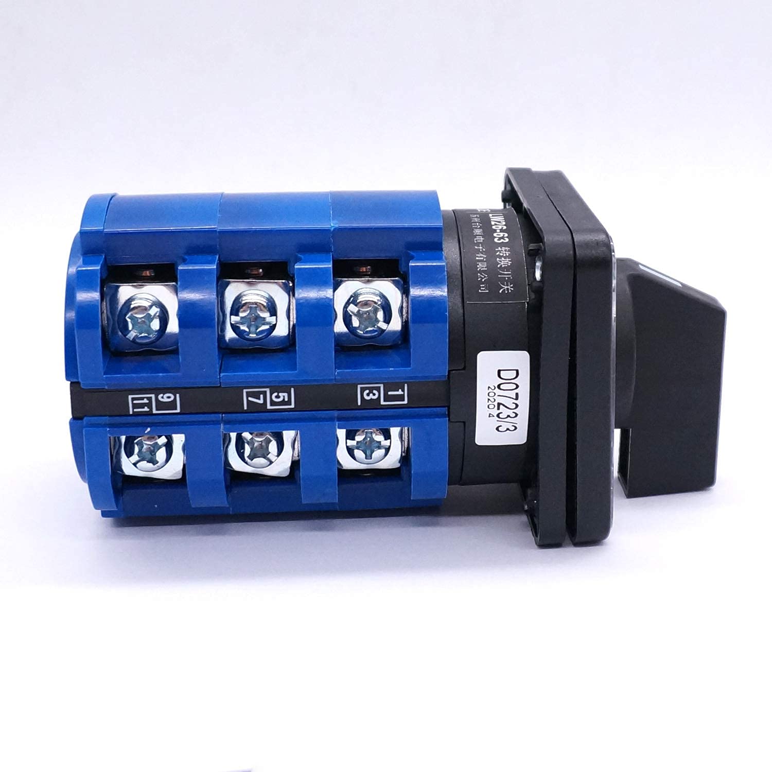 Produktbild von WANGCL Universal-Drehschalter 3 Positionen 8 Klemmen – 380V AC / 220V DC Für Industrie Und Beleuchtung