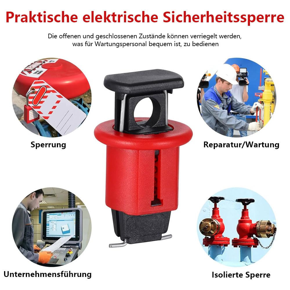 10 szt. miniaturowy wyłącznik nadprądowy | Nylonowy miniaturowy wyłącznik blokady powietrza elektryczna blokada bezpieczeństwa do izolacji wydajności