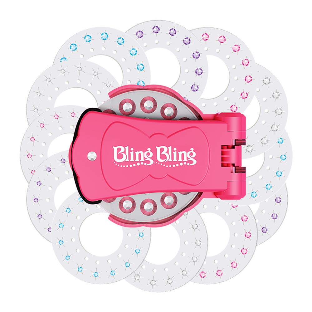 Glam Styling Tool Gem Stapler Fun Fashion Accessorise Hair Dazzle Refill Set with 180 Gems for Customising Clothing Bling Sparkle Easy to Use Salon Home