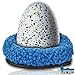 Black & White Label Company - Nest for Hatchimals Wow & Hatching Dragons - Egghead Bed Nesting 6.5” Fleece Egg Accessory Holder - for Use with Hatchimals Eggs LOL FurReal Interactive Toys - Blue