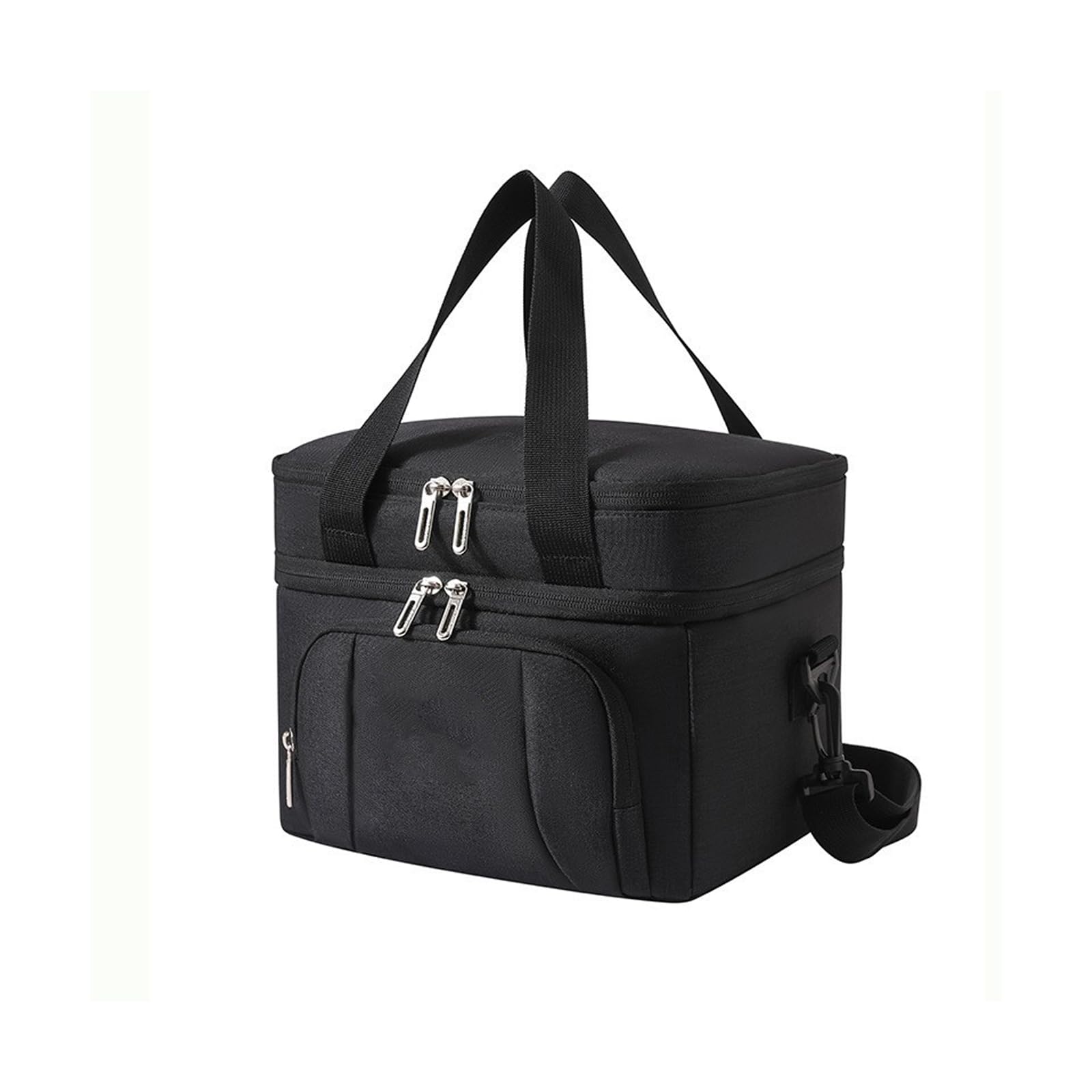 Lerpwige Thickened Oxford Fabric Insulated Lunch Box Bag Leakproof Easy Cleaning for Camping Hiking Picnic Bag with Compartments