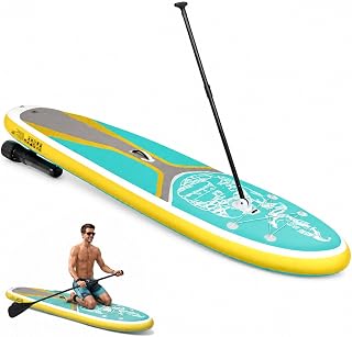 Aufblasbares Paddelboard mit intelligenter Lenkung für Erwachsene | Stabiles Deck, 500 W/700 W Thruster-Unterstützung, reibungsloses Drehen für See-, Fluss- und Küstenausflüge
